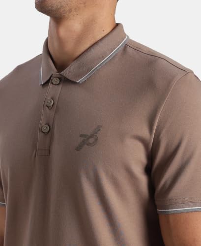 Image of Jockey 3911 Men Super Combed Cotton Rich Solid Half Sleeve Polo T-Shirt (Prints May Vary)