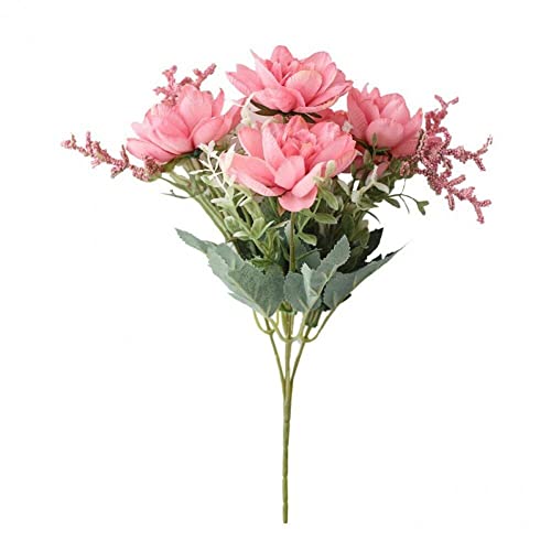 Silk Artificial Freesia Flowers Fake Flower Bouquet for Home Wedding Decoration Bride Diy Decoration Bouquet