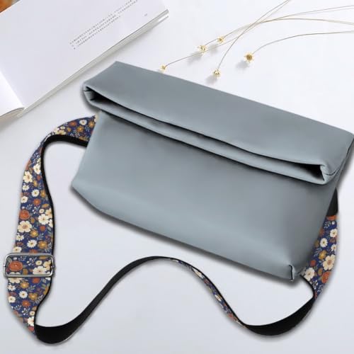 Image of Adjustable Purse Strap Replacement, Wide Shoulder Canvas Bag Strap, Crossbody Handbag Strap