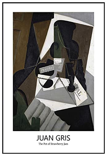 Panorama Verre Acrylique Encadrée Juan Gris Confiture 35x50cm - Tableau Décoration Murale Moderne pour la Maison