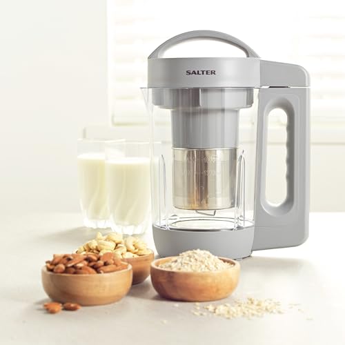 Salter COMBO-8291 Hot Chocolate & Plant Milk Maker Set - 4-in-1 Automatic Milk Frother, Hot & Cold Milk Heater and Foamer, Nutrient-Dense Plant & Dairy-Free, 1.6L Vegan Nut Milk Machine, Self-Cleaning - Image 7