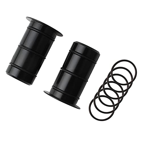2Pcs/Pack Bike Hub Front Tube Shaft Conversion Seat Adapter Kits Aluminum-Alloy Material And With 6 Black Sealed Rings Front Hub Adapter Aluminum-Alloy Bike Hub Front Tube Shaft Conversion Seat #TOP7