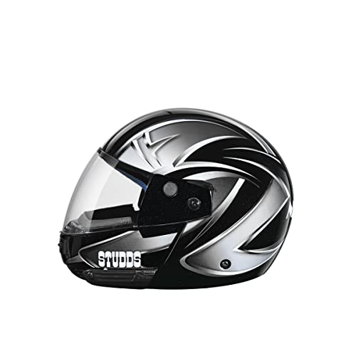 Image of Studds Ninja D5 Full Face Helmet (Black and Grey, XL)