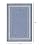 Unique Loom Outdoor Border Collection Area Rug - Soft Border (6' 1" x 9' Rectangle, Blue/ Ivory)