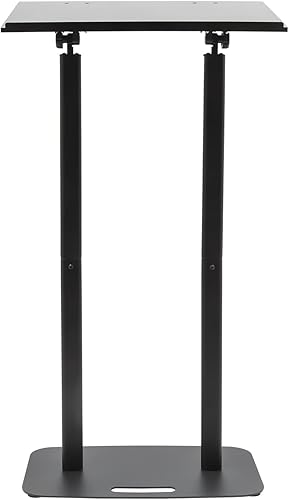 Miniatura 5 de YIYIBYUS Podio móvil desmontable acrílico transparente curvado para discursos, ceremonias de apertura, celebraciones y otras ocasiones, tamaño de