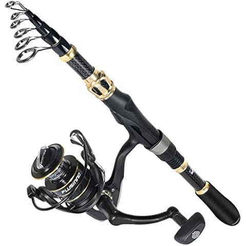 PLUSINNO Telescopic Fishing Rod and Reel Combo Cover