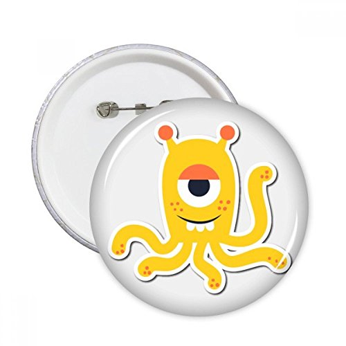 Badge Alien et Monstre Jaine XXL : l'idée cadeau multicolore idéale en lot de 5