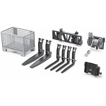 Bruder 02318 Accessories for Front Loader Box-Type Pallet, Winch and Forks