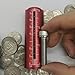 Pool Metal Aluminum Quarter Coin Holder, Spring Loaded, 33 Coin Capacity, Transparent Slot, Measuring Function (Red)