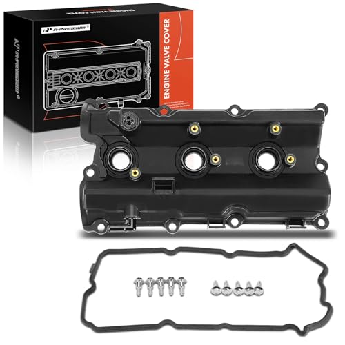 A-Premium Right Side Engine Valve Cover, with Gasket, Compatible with Infiniti FX35 2003-2008, G35 2003-2007, M35 2006-2008, Nissan 350Z 2003-2008, V6 3.5L Gas, Replace # 13264AM600