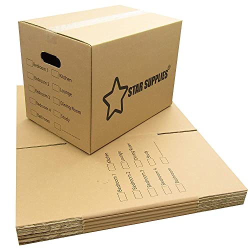 20 x Strong Cardboard Packing Shipping House Moving 47cm x 31.5cm x 25.4cm Boxes