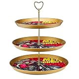 Soporte para cupcakes de 3 niveles para abuelo, Navidad, paseos en motocicleta, mesa de postre, bandejas escalonadas para servir para fiestas