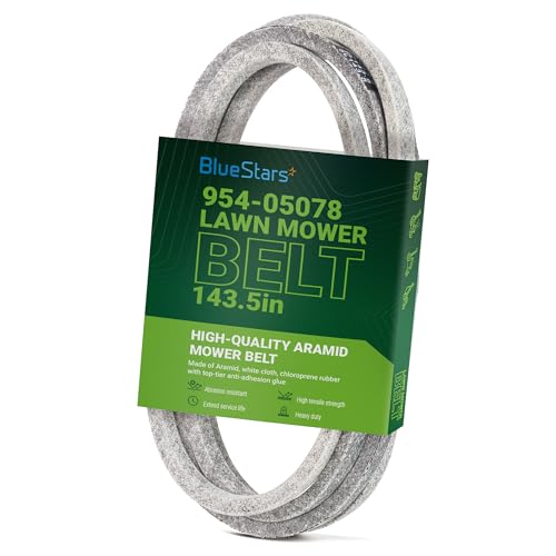 BlueStars 954-05078 Deck Belt Replacement for Cub Cadet 50-inch Deck ZT1 50 RZT 490-501-C070 Troy Bilt Mustang 754-05078 490-501-M070 Craftsman Z550 Z5600 Zero-Turn Mowers | Aramid Cord | 5/8 x 143.5