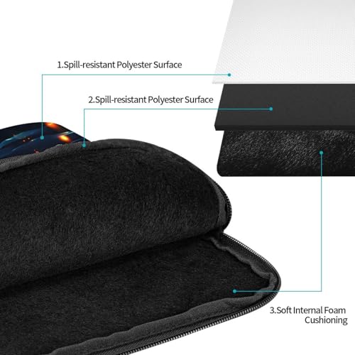 Dolphin'S Fun Ocean Laptop Sleeve Case 15 Inch Suitable For Notebook Computer Tablet Traveling Carrying Simple Case3