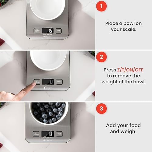 Etekcity Food Kitchen Scale, Digital Grams and Ounces, 11lb - View 8