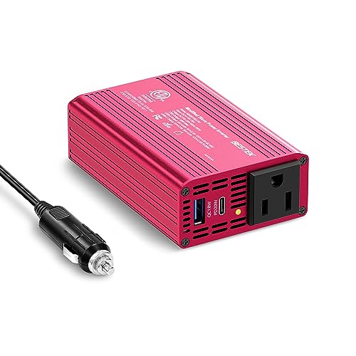 BESTEK 200W Car Power Inverter DC 12V to AC 110V,...