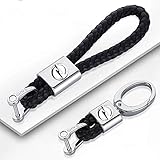 Fitracker 2er-Pack Auto Logo Schlüsselanhänger Lerner Weave Gurte Autozubehör mit Geschenkbox für Damen und Herren
