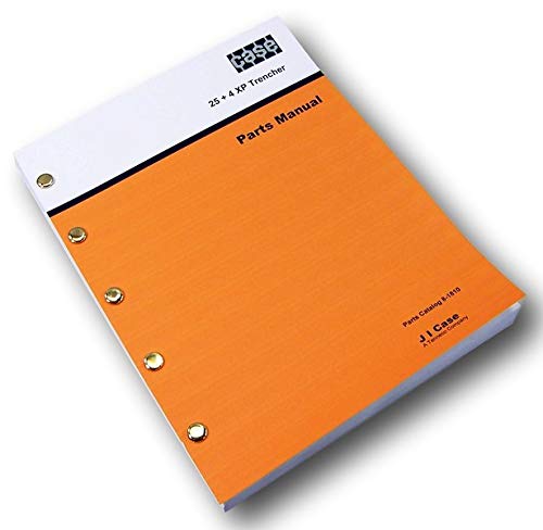 Parts Catalog Manual For J I Case 25 + 4 Xp Trencher 25+4 Exploded Views Assembly