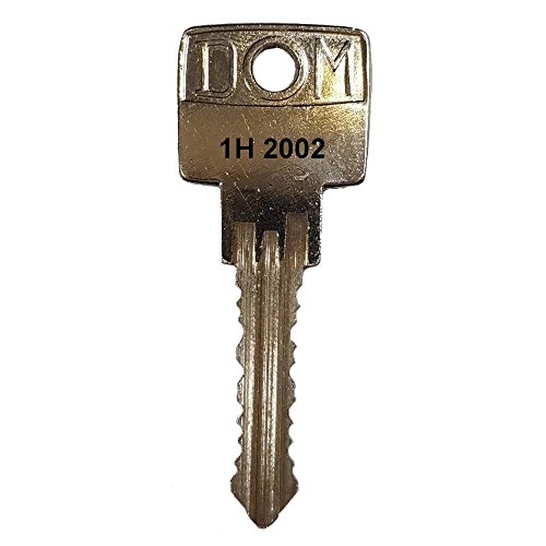 DOM Ersatzschlüssel 1H 3001 bis 1H 3500 - für Spindschlösser, Universalschlösser, Möbelschlösser, etc. von DOM (Schließungen 1H3001 bis 1H3500) - Schließung 1H3474