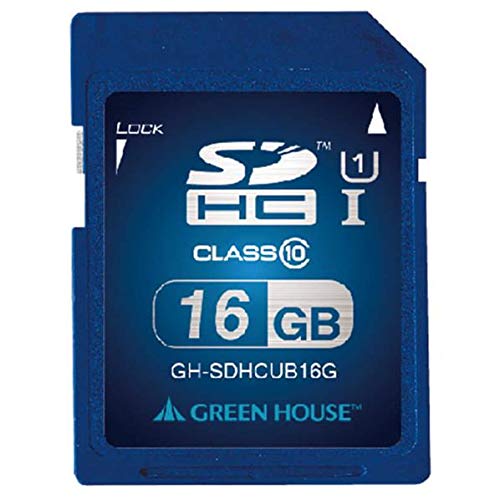 グリーンハウス SDHCメモリーカード UHS-I クラス10 16GB