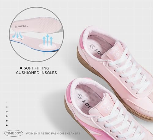 Women's Retro Sneakers Vintage Leather & Suede Patchwork Casual Shoes with Recyclable Material Insole Trendy Non-Slip Cushion for Streetwear & Daily Outfits4