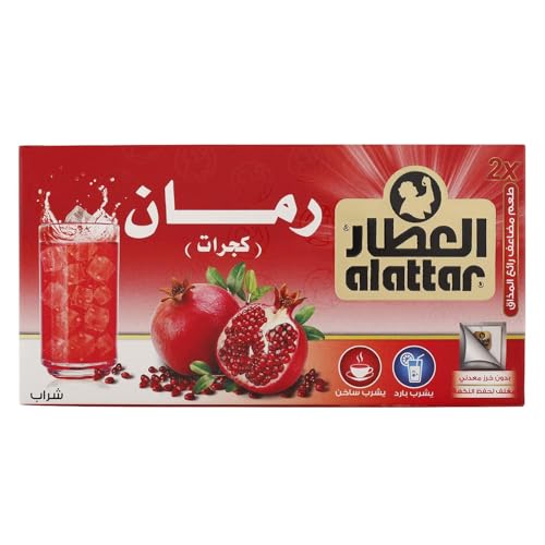 أكياس شاي عشبي بنكهة الرمان من العطار، عبوة 30 غرام