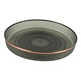  DOITOOL Gewürzregal Drehbar Schmucktablett Drehteller Kunststoff Grün Schmuckschale Obstteller Gewürzgläser Gewürzdosen Aufbewahrung Universal Drehscheibe Drehbühne Küchentisch Organizer