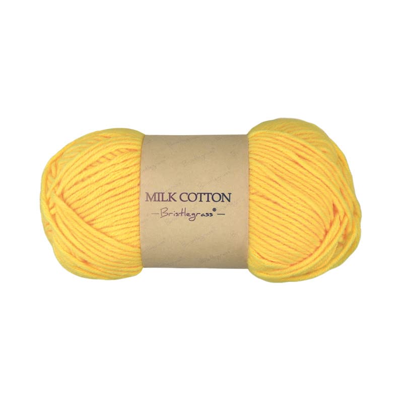 Bristlegrass Saver Lemon Yarn Acrylic - Knitting/Crochet Crochet Wool Big Yarn Pom-Poms Milk Cotton Hand Knitting Threads Sweater Needlework Craft Fuzzy Yarn12X1.76Oz,12X115 Yds