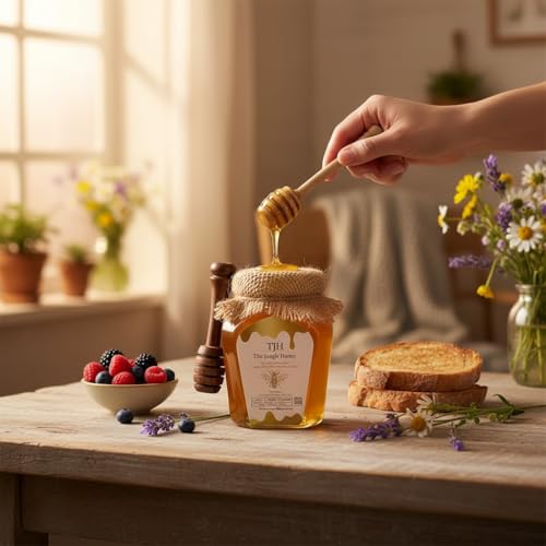 Image of The Jungle Honey Wildflower Honey | Raw 100% Pure & Natural | Produced By Forest Bees Of Jammu & Kashmir | Raw, Unprocessed, Unheated | Raw Honey - 250g