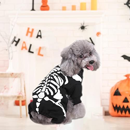 esqueleto para cães | Fantasias cachorro Halloween para cães médios - Macacão animal estimação Hallo