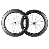700c Road Bike Carbon Wheels Bicycle Wheelset 82mm Depth 28 Width Tubular Clincher Tubeless Cycling High TG Brake Surface Taiwan Big Frange Straight Pull 20-24 Hole Hub and Pillar 1423 Spokes