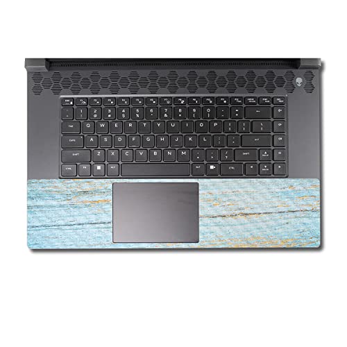 Image of MightySkins Carbon Fiber Skin Compatible with Alienware M17 R5 (2022) Full Wrap Kit - Distressed Wood | Protective, Durable Textured Carbon Fiber Finish | Easy to Apply | Made in The USA