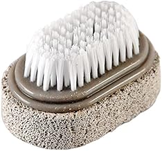 Tiny Deal 1 Pumice Stone And Brush For Feet, Foot File, Dead Skin Callus Remover, Pedicure Tool, Bathroom Accessories-2 ¾" L X 1 ¾" W