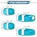 VekAuto 4 Pcs Door Bowl Cover Trim Compatible for Jeep Wrangler JL 2018-2022 ABS Light Blue Exterior Accessories