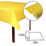Pro Nappe 802020I - Profesjonalny obrus, jednorazowy z papieru tłoczonego - unikalne, estetyczne i głębokie tłoczenia - rolka o długości 20m i szerokości 1,20 m - Kolor żółty