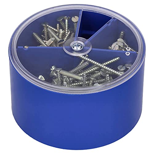 Voxura Geräteschrauben für Schalterdosen Box 300 Stück Schlitz je 100 Stück Ø 3,2x15, 25 und 40mm gvz Stahl Cover