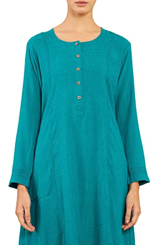 Image of Soch Women's Rayon Solid Regular Dress Shirt
