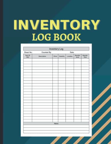 Inventory Log Book: Inventory Book and Ledger to Record and Track...