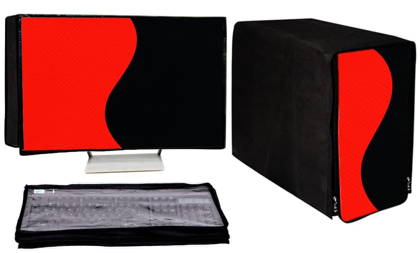 GUTSAV SALES ® COMPUTER DUST COVER FULL SET COVER 20 INCH MONITER