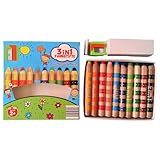 Generisch Buntstifte Für Kinder | 10 Stück Wasserlösliche Malstifte | Aquarellstifte | Für Klassenzimmer, Kindergarten, Zuhause, Reisen, Mädchen, Schulanfang, Partygeschenke, Geburtstag, Weihn