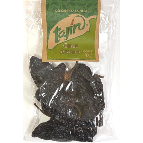 Tajin Ancho Chilies getrocknet – 70 g | Mild-aromatische Chili-Schoten | Ideal für mexikanische Küche, Saucen, Marinaden & BBQ | 100% natürlich, ohne Zusätze