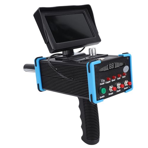 Luocute Metalldetektor, Pinpointer Metalldetektor med Fjärrsökningssystem och Exakta Platsdetekteringsfunktioner, Identifiera Specifika Metaller, 1000 M Intervall, 15 M Djup (EU)