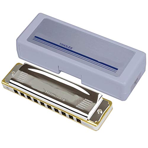 KIRANDIE Harmonica 10 Trous diatoniques Blues Harp Laiton Roseaux Bouche Organ Clé C Métal Peigne Instruments de Musique… - Les Beatles, Paul McCartney, John Lennon, RIngo Starr, George Harrison KIRANDIE Harmonica 10 Trous diatoniques Blues Harp Laiton Roseaux Bouche Organ Clé C Métal Peigne Instruments de Musique… – Image 3