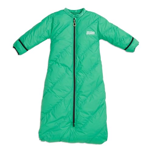 Big Mo 20 Kids Sleeping Bag (Ages 18-36mo), The Warmest 100% Down Camping Sleeping Bag for Kids Age 18-36 Months Old. (Leapfrog Green)