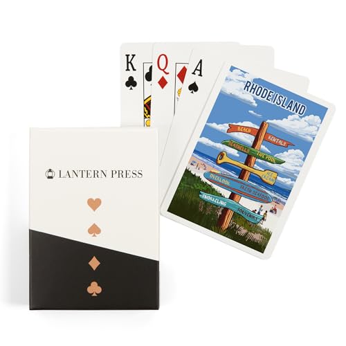 Lantern Press Rhode Island, Naipes Poker 52 cartas