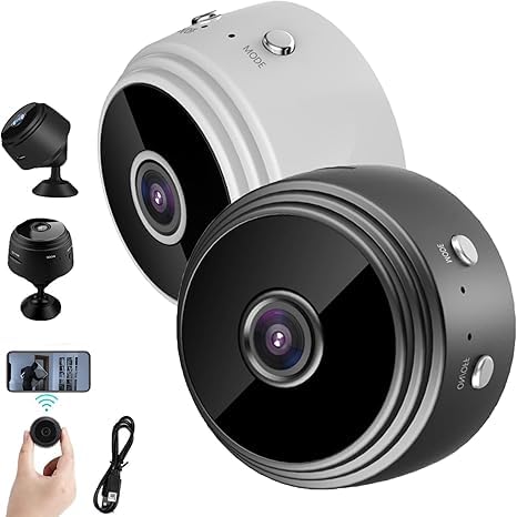 Cámara de alcance secreto, mini cámara de seguridad de alcance secreto, mini cámara inalámbrica, cámaras secretoscopio, monitor sin cables con función de visión nocturna, para vigilancia en interiores