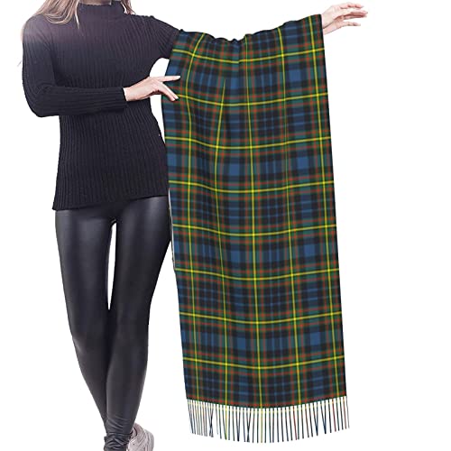 Winter Warm Wrap Shawl Macqueen Modern Tartan Print Scarves Blanket Scarf For Women Men2