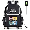 Roffatide Anime Demon Slayer Kamado Tanjirou Kamado Nezuko Laptop Backpack with USB Charging Port - Image 5