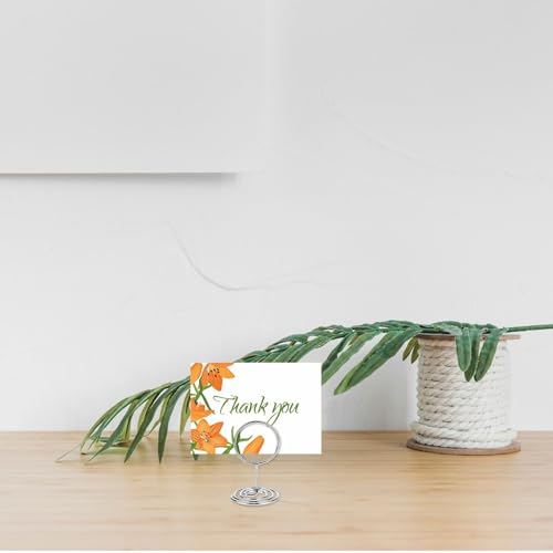 WLLHYF 20 szt. uchwytów na numery stołowe, mini miejsce na karty fotograficzne, uchwyty na druty, mały rozmiar, znak stołowy, stojaki na zdjęcia na dekoracje weselne, rocznicę, przyjęcie, urodziny,
