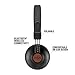 House of Marley Positive Vibration 2: Over-Ear Headphones with Microphone, Wireless Bluetooth Connectivity, and 10 Hours of Playtime (Black)